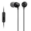 Produktbild: Sony MDR-EX15AP In-Ear-Kopfhörer (mit Headsetfunktion, integriertes Mikrofon) schwarz