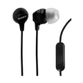 Produktbild: Sony MDR-EX15AP In-Ear-Kopfhörer schwarz kabelgebunden Kabellänge: 1,2 m