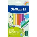 Produktbild: Pelikan Dick 724039 Dicke Buntstifte 12 Farben, 12 Stück