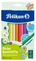 Produktbild: 12 Pelikan Dreikant-Buntstifte dick, 12er Kartonetui