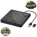 Produktbild: Externes DVD Laufwerk USB 3.0 USB C für Laptop Desktop PC MacBook tragbar