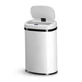 Produktbild: Juskys Automatik Mülleimer mit Sensor 50L - Abfalleimer mit elektrischem Deckel rechteckig - Weiß