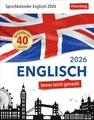 Produktbild: Englisch Sprachkalender 2026 - Englisch lernen leicht gemacht - Tagesabreißkalender: In nur 10 Minuten täglich Grundkenntnisse verbessern mit dem ... Auch zum Aufhängen (Sprachkalender Harenberg)