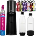 Produktbild: NEU Sodastream Trinkwassersprudler Terra Schwarz 2x1L Flaschen Bolero Set