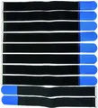 Produktbild: 10 Klettbänder Kabelklett 500 x 50mm blau Kabel Klett Band Kabelbinder Klettband