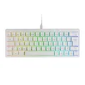 Produktbild: Mars Gaming MKMINIPRO, Mechanische Ultra-Kompakte 60 Prozent Tastatur, Hot-Swap-fähig Mechanische Switches, RGB Chroma, Gaming-Tastatur mit Antighosting, Leise Switches, Französisch, Weiß