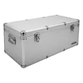 Produktbild: Aluminium-Rahmenkoffer Transport-Box, Koffer in Silber mit 54 Liter Volumen
