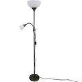 Produktbild: Dapo Deckenfluter Kora mit Leseleuchte Titan 178cm E27 E14