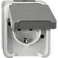Produktbild: EL ME 23018029 - Aquastar, Steckdose, 1-fach, lichtgrau
