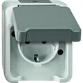Produktbild: Merten MEG2301-8029 SCHUKO-Steckdose Aquastar lichtgrau