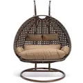 Produktbild: Home Deluxe Hängesessel, Braun, Kunststoff, 145x126x74 cm, Gartenmöbel, Hängesessel