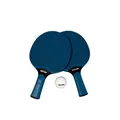 Produktbild: KETTLER Outdoor Tischtennisschläger Set I 2 wetterfeste Schläger I Inklusive 6 Bälle