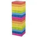 Produktbild: Gollnest & Kiesel GmbH & 1 Geschicklichkeitsspiel Wackelturm Regenbogen: 7,5 x 7,5 x 24 cm, Holz, 48 Steine