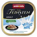 Produktbild: animonda vom Feinsten Katzenfutter nass Milkies Kaninchen in Sahnesauce (32 x 100g), getreidefreies Katzen Nassfutter ohne Zucker, mit frischen, fleischigen Zutaten