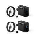 Produktbild: Anker 45W USB C Ladegerät, iPad Ladegerät, PPS-Schnellladen Netzteil für Samsung Galaxy S24 Ultra/S24/S23+/S23/S22/Note20, iPhone 17/Pro/Pro Max/iPhone Air/16/15, Pixel (2X 1,5m Kabel inkl.)