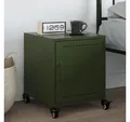 Produktbild: vidaXL Nachttisch, Nachttisch Olivgrün 36x39x43,5 cm Stahl