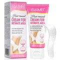Produktbild: Intim-Haarentfernungs-Set für Männer Frauen, Enthaarungscreme für den Intimbereich mit Spatel, Schnelle und effektive Haarentfernung für Frauen in nur 5-10 Minuten, Extra Sanfte, 60g