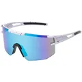 Produktbild: BEZLIT Unisex Sonnenbrillen Bikerbrille Sonnenbrille Damen Flieger verspiegelt Blau/Lila-Weiß