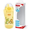 Produktbild: NUK Kiddy Cup Kleinkindbecher | 12+ Monate | 300 ml | Auslaufsicheres, verstärktes Trinkventil | Clip & Schutzkappe | BPA-frei | Gelb