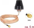 Produktbild: Delock LTE Antenna Antenne Mobiltelefon Wi-Fi Bluetooth 2 dBi ungerichtet außen innen Schwarz (89899)