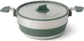 Produktbild: SEA TO SUMMIT - Detour Pot 3L - Zusammenfaltbarer Campingtopf - 2 bis 3 Personen - Abnehmbare Click-Safe-Griffe - Gas & Induktion - Camping-Kochgeschirr aus BPA-freiem Edelstahl & Silikon - 895 g