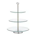 Produktbild: relaxdays Etagere transparent/silber 40,0 cm