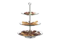 Produktbild: relaxdays Etagere Runde Etagere 3-stufig, Glas