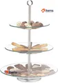 Produktbild: Relaxdays Étagère 3 - Tier Cupcake Obst Muffin Servierständer Silber/Transparent