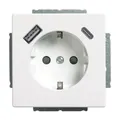 Produktbild: Busch-Jaeger SCHUKO-Steckdose 20 EUCB2USBAC-84 A+C