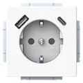 Produktbild: 1St. Busch-Jaeger 20 EUCB2USBAC-84 SCHUKO -/USB-A+C 20EUCB2USBAC-84 Steckdose US