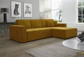 Produktbild: Fun Möbel Ecksofa Schlafsofa Sofa CONOR PREMIUM Stoff oder Kunstleder, inkl. 3 Rücken- 2 Zierkissen, inkl. Schlaffunktion mit Bettkasten
