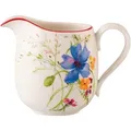 Produktbild: Villeroy & Boch Milchkännchen Mariefleur Basic, Mehrfarbig, Weiß, Keramik, Floral, 300 ml, 0.3 cm, Ausgießer, Kaffee & Tee, Kannen, Milchkännchen