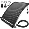 Produktbild: Poolheizung Solar Anthrazit 112x55x14cm Sonnenkollektor Solarheizung