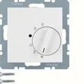 Produktbild: Berker 20261909 Temperaturregler mit Wechsler und Zentralstück, S.1/B.3/B.7, polarweiß matt