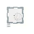 Produktbild: Berker 20261909 Temperaturregler Wechsler mit Zentralstück S.1/B.3/B.7 polarweiß