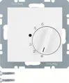 Produktbild: Berker 20261909 Temperaturregler Wechsler mit Zentralstück S.1/B.3/B.7 polarweiß