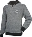 Produktbild: Troyer Pullover Pulli Dachdecker Zunft grau/schwarz mit Zunft-Emblem/Logo (XL)