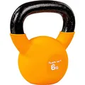 Produktbild: MOVIT Kettlebell PRO, Kugelhantel aus Gusseisen mit Neoprenbeschichtung, 12 Varianten: 2 bis 24 kg, schadstoffgeprüft, Schwunghantel Kugelgewicht