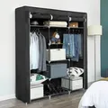 Produktbild: Boxxx Stoffschrank, Schwarz, Metall, Kunststoff, Textil, 9 Fächer, 150x175x45 cm, Typenauswahl, Schlafzimmer, Kleiderschränke, Stoffschrank