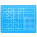 Produktbild: 3d Stifte Unterlage Silikon matte, 3d Stifte Zubehörteil 27 * 21.5cm Durchscheinend Blau Zeichenwerkzeug mit Basisvorlagen für Kind und Anfänger, Geschenke zum Kindertag