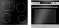 Produktbild: Amica EHCX 934 600 E EEK: A Einbauherd-Set mit Glaskeramikkochfeld, 77 L, Zweikreis-Bräter-Zone, Heißluft, CoolDoor3, Display, edelstahl
