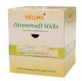 Produktbild: Hellma Zitronensaft-Sticks 100 Stk. je 4 ml säuerlich - 400 ml Vorrats-Box - Konzentrat einzeln, für Kaffee, Tee, vegan
