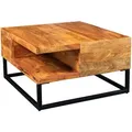 Produktbild: riess-ambiente Couchtisch, Braun, Holz, Holz, Quadratisch,Quadratisch, 60x35x60 cm, Wohnzimmer, Wohnzimmertische, Couchtische