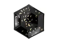 Produktbild: Pappteller 20cm mit Fledermäusen 6er Set - Sechseckige Partyteller - Einwegteller plastikfrei - Partygeschirr Kindergeburtstag Halloween - Partydeko Tischdeko & Partyzubehör - Schwarz Gold