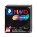 Produktbild: STAEDTLER FIMO Professional 8040 ofenhärtende Modelliermasse, speziell für Profis und Künstler, Einzelprodukt schwarz, 8040-9