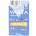 Produktbild: Varta Batterie Alkaline, Mignon, AA, LR06, 1.5V Longlife, Retail Box (12-Pack) 04106301112