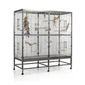 Produktbild: Montana Cages | Vogelvoliere Casa 150 | Antik-Platinum | Voliere für Wellensittiche, Nymphensittiche & Co.