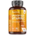 Produktbild: Liposomal Vitamin C - 1000mg Vit C, 100.2mg Sonnenblumenphospholipide & 30mg Hagebutte - 180 vegane Kapseln - Vitamin C trägt zur Verringerung von Müdigkeit und Erschöpfung bei (EFSA) - WeightWorld