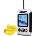 Produktbild: LUCKY Drahtloser Fischfinder Sonarsensor Tragbarer Sonar Fischfinder LCD Display Tiefenmesser zum Angeln Eisfischen Kajakfischen