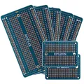 Produktbild: EPLZON Prototype Board Lötbares Breadboard Doppelseitig Leiterplatte PCB Circuit Board zum Schweißen von Arduino, DIY elektronische Artikel(5 Stück + 2 Stück,blau)